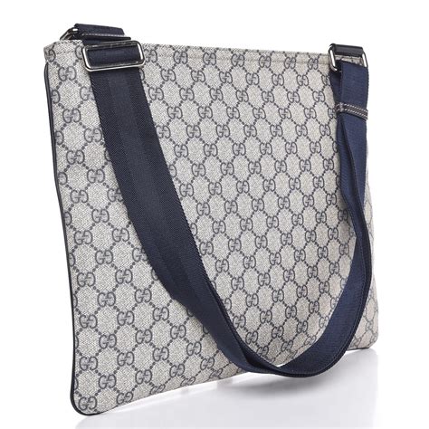 gucci messenger bag navy blue|Gucci unisex Messenger bag.